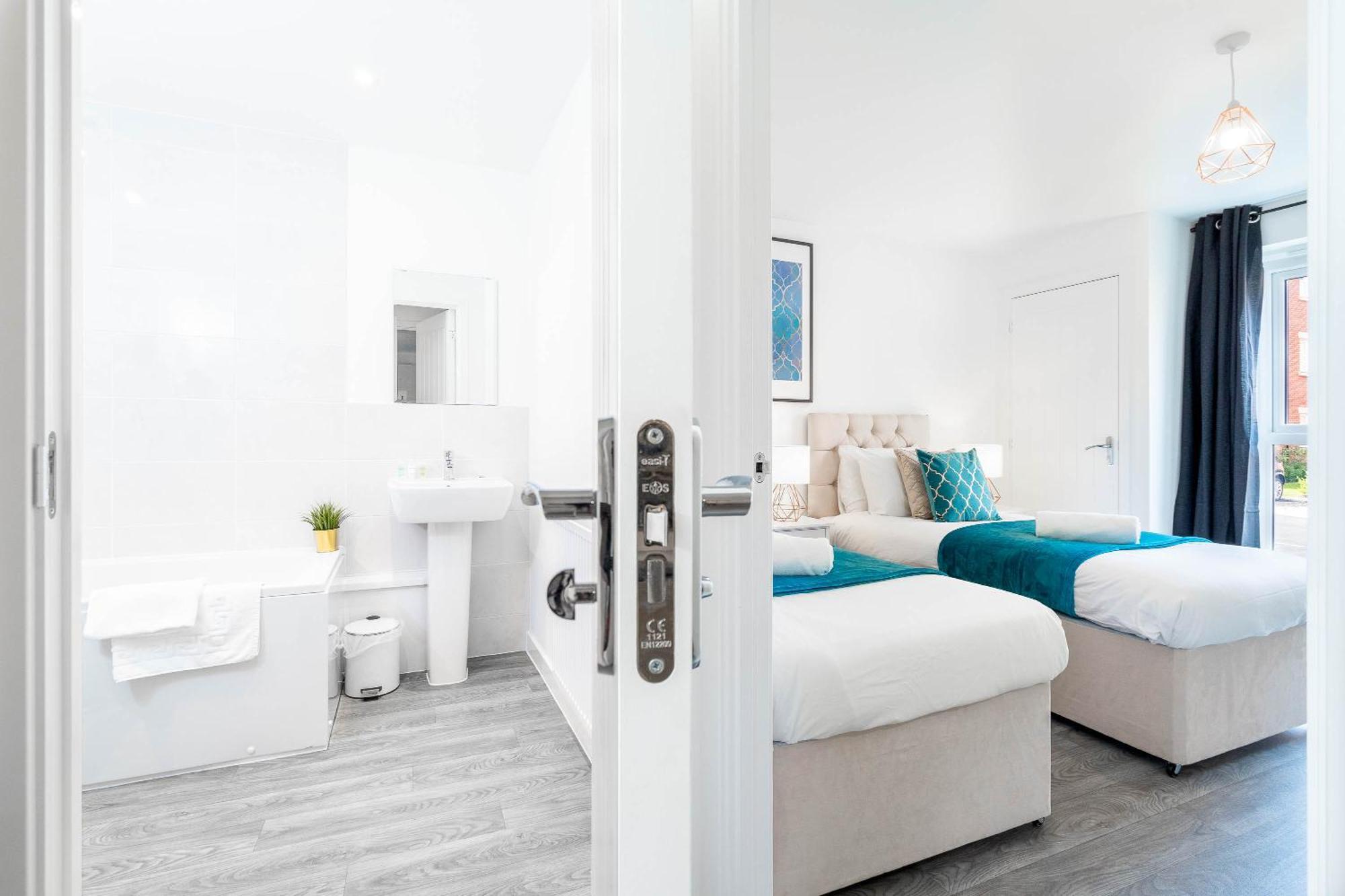 Luxury Apartment - Twin Beds - Selly Oak - Off-Street Parking - Free Netflix & Wifi - Top Rated 9Cc Бирмингам Екстериор снимка